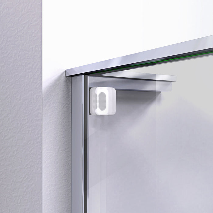 DreamLine SHDR-1954724-01 Mirage-Z 50-54"W x 72"H Frameless Sliding Shower Door in Chrome