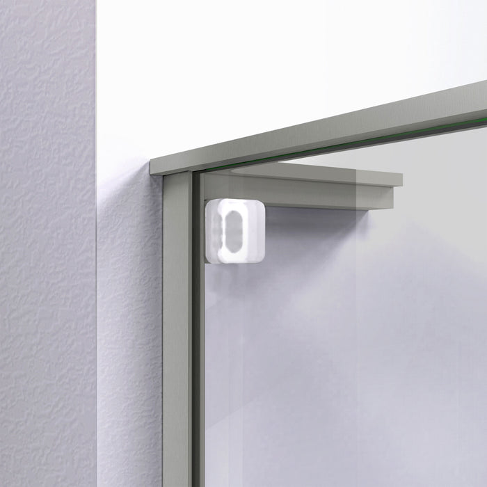 DreamLine SHDR-1960724-04 Mirage-Z 56-60"W x 72"H Frameless Sliding Shower Door in Brushed Nickel