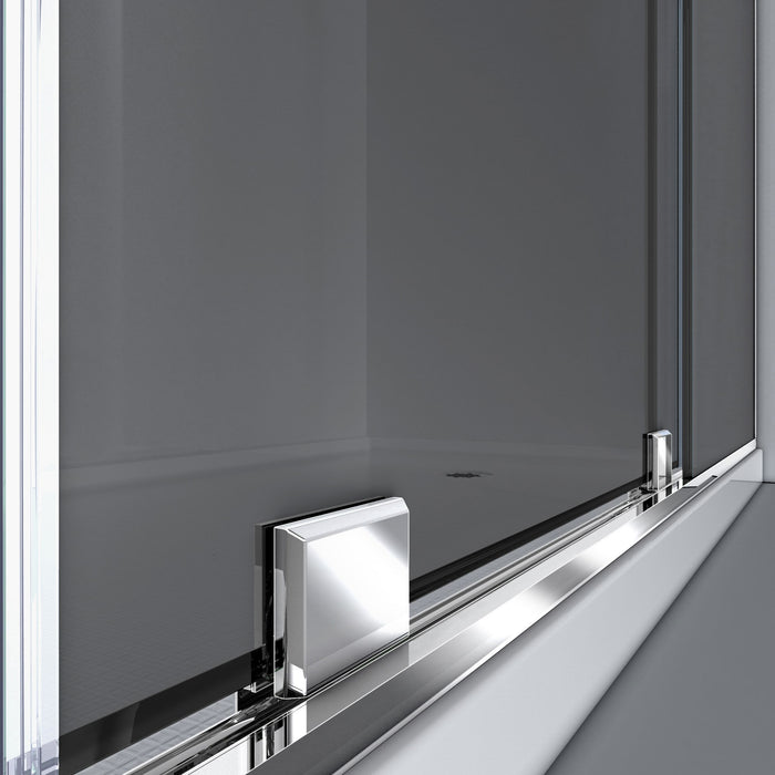 DreamLine SHDR1948723GR01 Mirage-X 44-48" W x 72" H Frameless Sliding Shower Door in Chrome