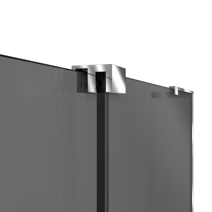 DreamLine SHDR1948723GR01 Mirage-X 44-48" W x 72" H Frameless Sliding Shower Door in Chrome