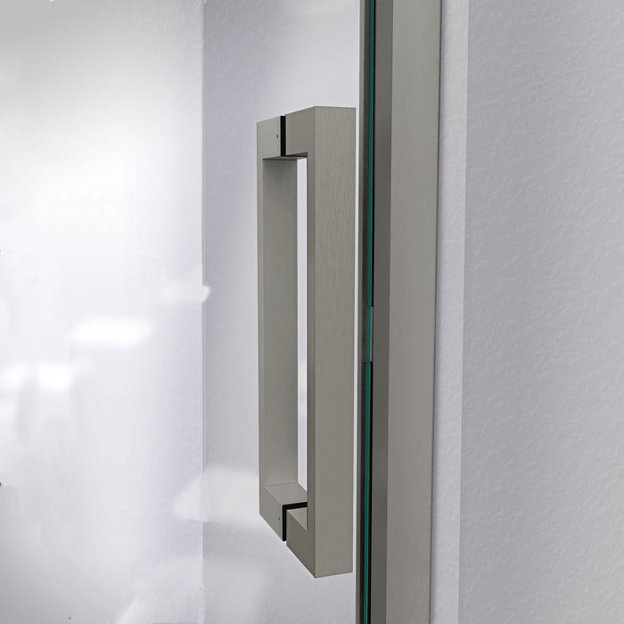 DreamLine SHDR-1954724-04 Mirage-Z 50-54"W x 72"H Frameless Sliding Shower Door in Brushed Nickel