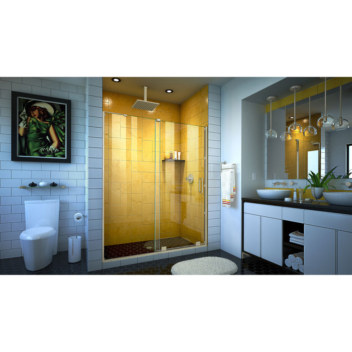DreamLine SHDR-1954724-04 Mirage-Z 50-54"W x 72"H Frameless Sliding Shower Door in Brushed Nickel