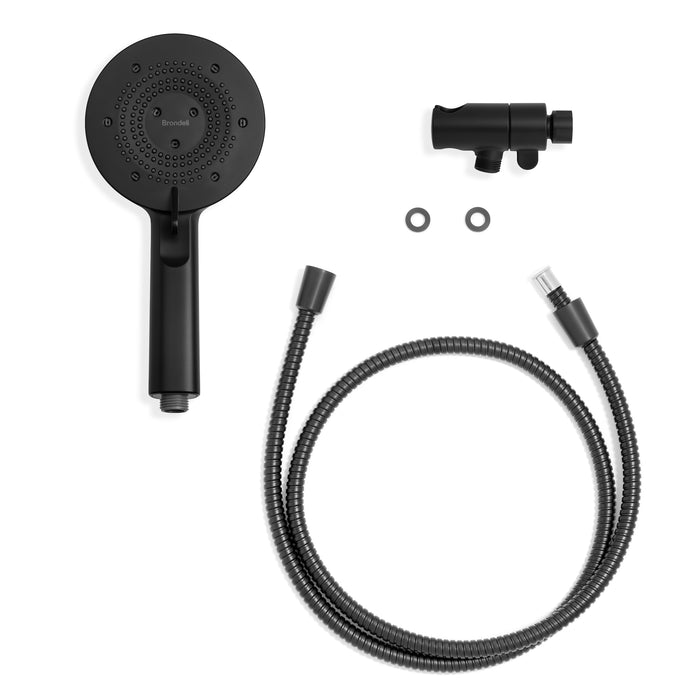 Brondell NE80-HSBB-MB Nebia Yuba 5-Setting Water Saving Handshower in Matte Black