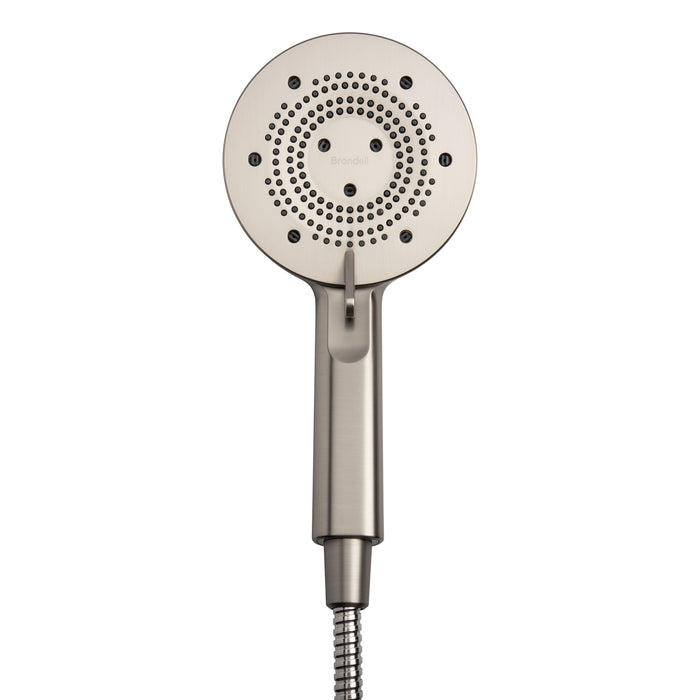 Brondell NE80-HSHNBB-BN Nebia Yuba 5-Setting Water Saving Handshower with Docking System in Brushed Nickel