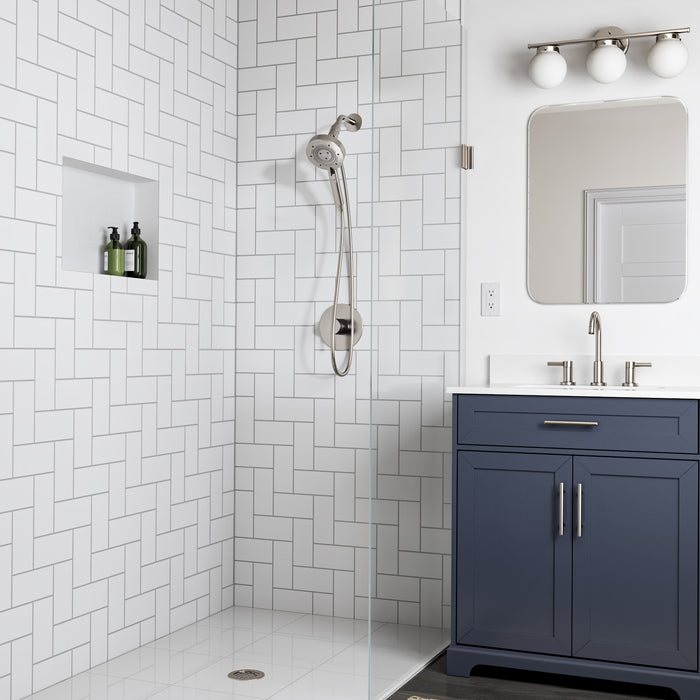 Brondell NE80-HSHNBB-BN Nebia Yuba 5-Setting Water Saving Handshower with Docking System in Brushed Nickel