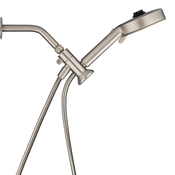 Brondell NE80-HSHNBB-BN Nebia Yuba 5-Setting Water Saving Handshower with Docking System in Brushed Nickel