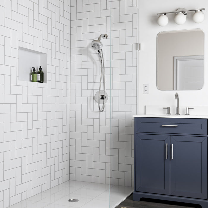 Brondell NE80-HSHNBB-CH Nebia Yuba 5-Setting Water Saving Handshower with Docking System in Chrome