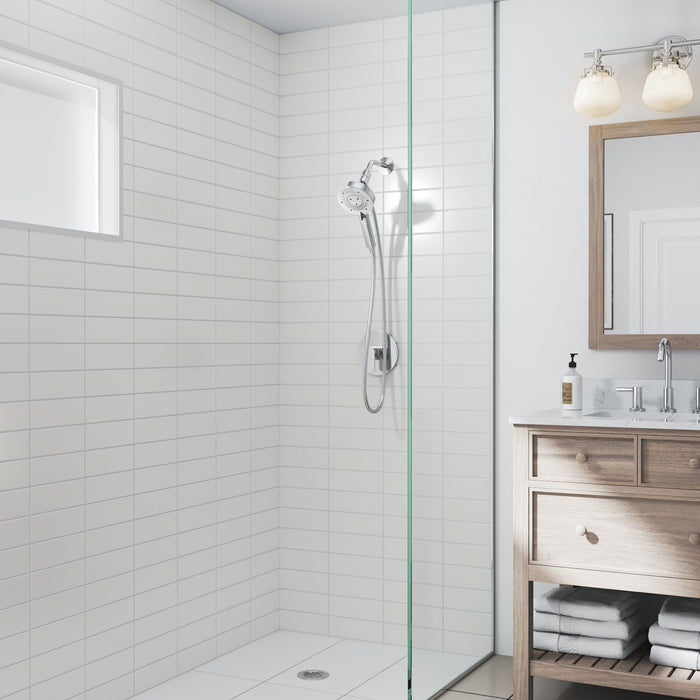 Brondell NE80-HSHNBB-CH Nebia Yuba 5-Setting Water Saving Handshower with Docking System in Chrome