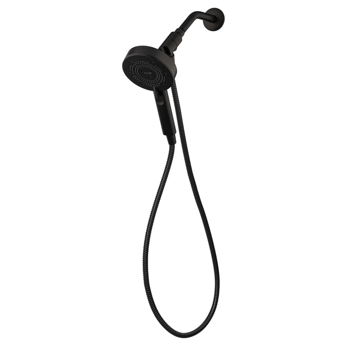 Brondell NE80-HSHNBB-MB Nebia Yuba 5-Setting Water Saving Handshower with Docking System in Matte Black