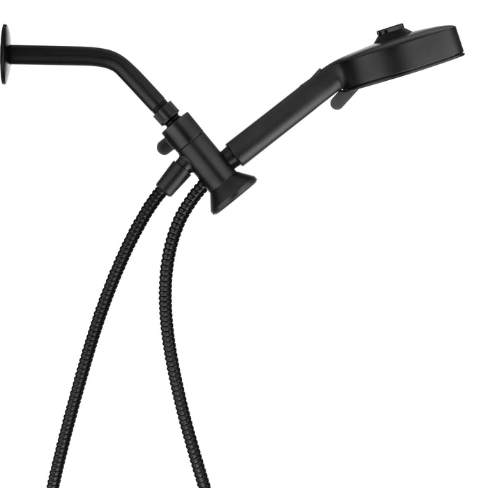 Brondell NE80-HSHNBB-MB Nebia Yuba 5-Setting Water Saving Handshower with Docking System in Matte Black