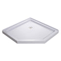 DreamLine DLT-2036360 SlimLine 36"D x 36"W x 2 3/4"H Corner Drain Neo-Angle Shower Base in White - Bath4All