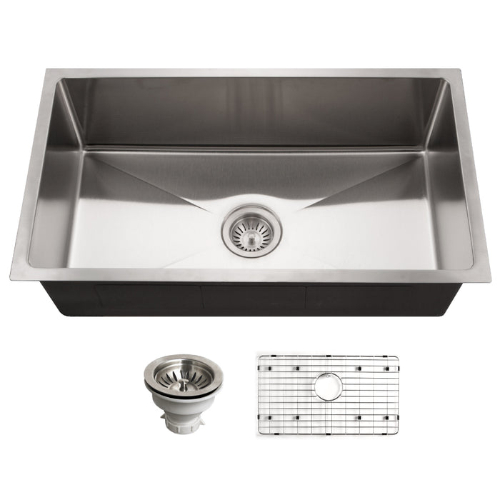 Houzer NOG-4150-1 Nouvelle 31" Undermount Single Bowl Kitchen Sink