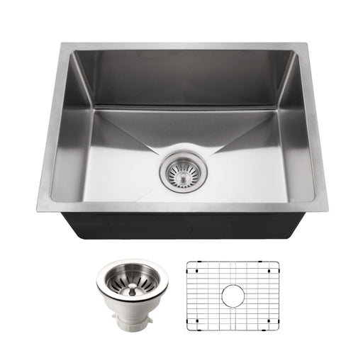 Houzer NOS-4100-1 Nouvelle 23" Undermount Single Bowl Kitchen Sink