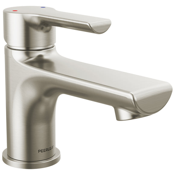 Peerless P1512LF-BN Flute Single Top Handle Bathroom Faucet in Brushed Nickel Finish