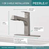 Peerless P6919LF-SS Xander Single Handle Pullout Kitchen Faucet in Stainless Finish