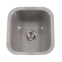 Houzer PCB-1750 SL Porcela 17" Slate Porcelain Enamel Steel Undermount Bar Sink