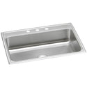 Elkay PSR31223 Stainless Steel 3-Hole Single-Bowl Drop-In Kitchen Sink