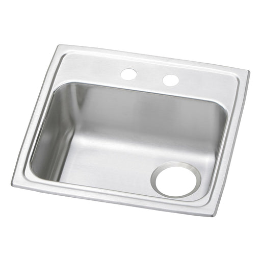 Elkay PSRADQ191955R2 Stainless Steel 2-Hole Single-Bowl Drop-In Sink