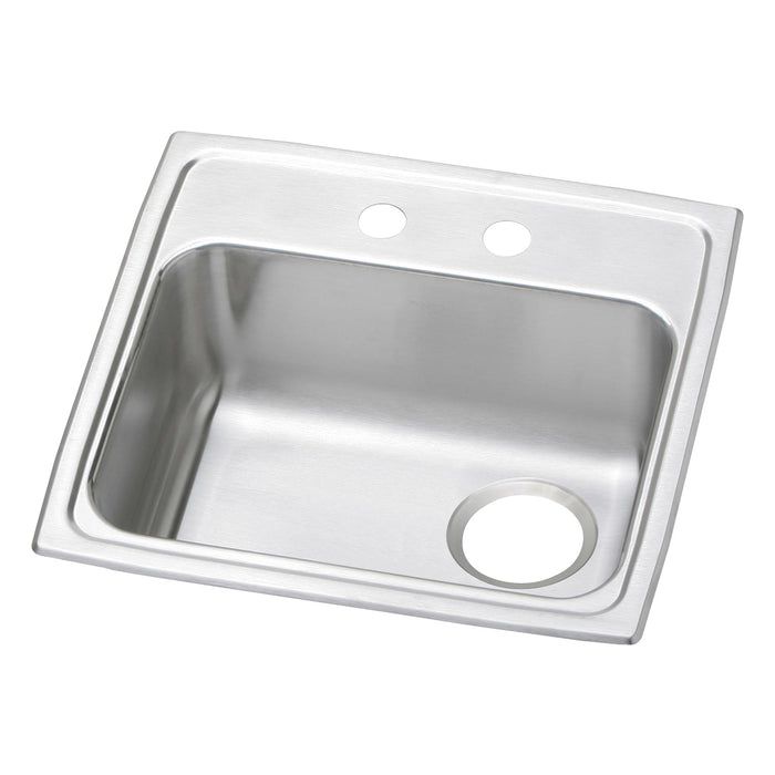 Elkay PSRADQ191955R2 Stainless Steel 2-Hole Single-Bowl Drop-In Sink