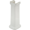 White TOTO Promenade pedestal sink support foot