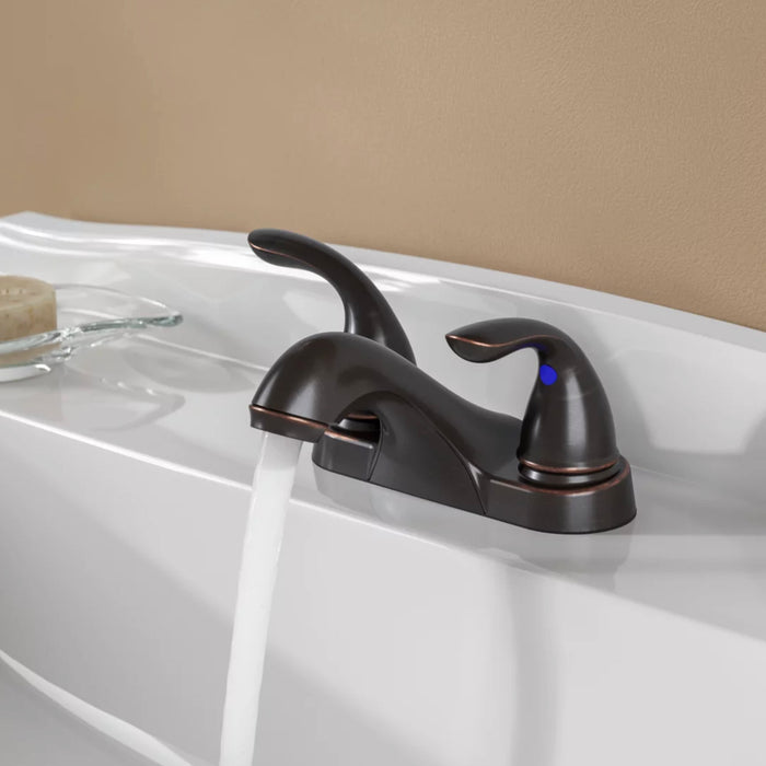 Pfister LG143-610Y Pfirst 2-Handle 4" Centerset Bathroom Faucet in Tuscan Bronze