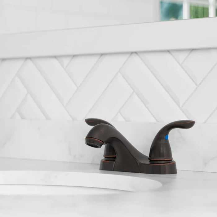 Pfister LG143-610Y Pfirst 2-Handle 4" Centerset Bathroom Faucet in Tuscan Bronze