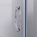 DreamLine DL-6701-01CL Prime 33"x 74 3/4"Semi-Frameless Clear Glass Sliding Shower Enclosure in Chrome with White Base Kit - Bath4All