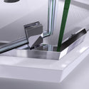 DreamLine SHEN-2138380-01 Prism 38 1/8"x 72"Frameless Neo-Angle Pivot Shower Enclosure in Chrome - Bath4All