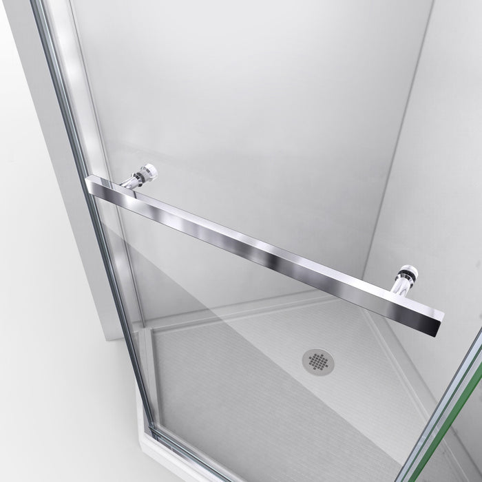 DreamLine SHEN-2136360-06 Prism 36 1/8" x 72" Frameless Neo-Angle Pivot Shower Enclosure in Oil Rubbed Bronze