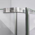 DreamLine SHEN-2138380-01 Prism 38 1/8"x 72"Frameless Neo-Angle Pivot Shower Enclosure in Chrome - Bath4All
