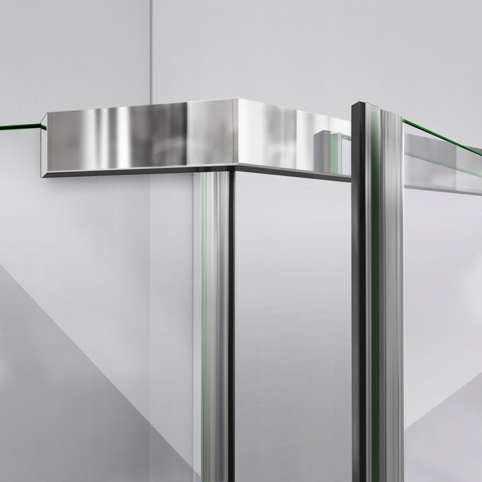 DreamLine SHEN-2136360-06 Prism 36 1/8" x 72" Frameless Neo-Angle Pivot Shower Enclosure in Oil Rubbed Bronze