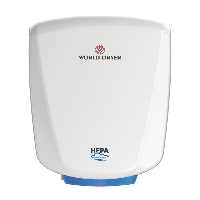 World Dryer Q-974A2 VERDEdri, Wall Mount ADA High-Speed Hand Dryer, Universal Voltage, White