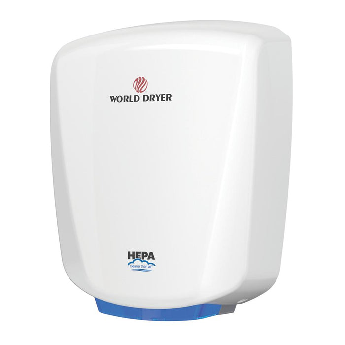 World Dryer Q-974A2 VERDEdri, Wall Mount ADA High-Speed Hand Dryer, Universal Voltage, White
