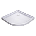DreamLine DL-6702-01FR Prime 36"x 74 3/4"Semi-Frameless Frosted Glass Sliding Shower Enclosure in Chrome with White Base Kit - Bath4All