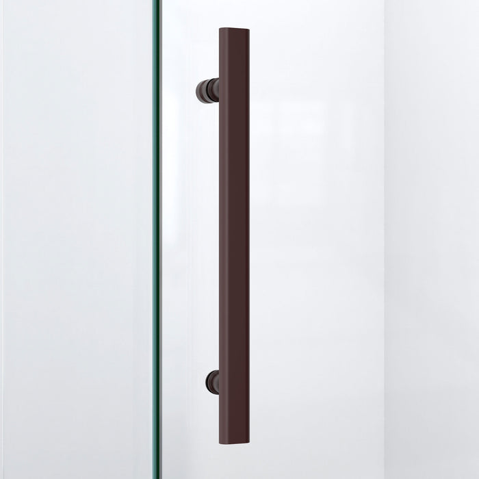 DreamLine DL-6062-06 Prism Plus 40" x 74 3/4" Frameless Neo-Angle Shower Enclosure in Oil Rubbed Bronze with White Base