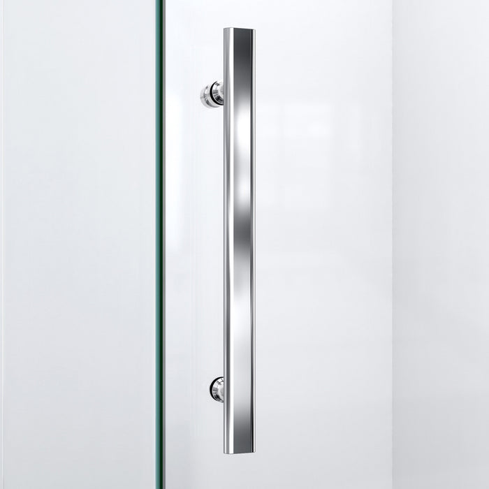 DreamLine SHEN-2636360-01 Prism Plus 36" x 72" Frameless Neo-Angle Hinged Shower Enclosure in Chrome