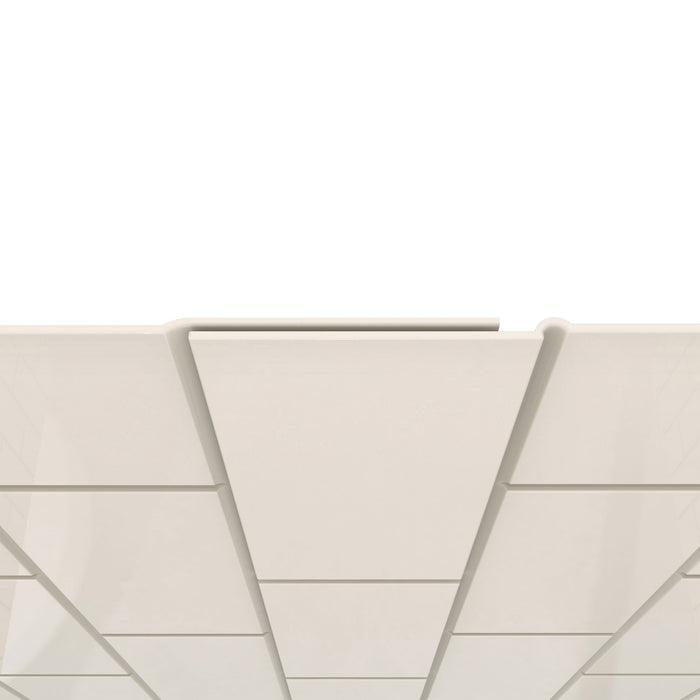Dreamline SHBW-1554760-22 QWALL-VS 50-54"W x 41-1/2"D x 76"H Acrylic Backwall Kit in Biscuit