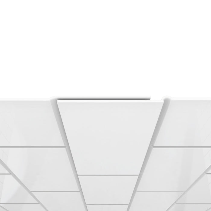 DreamLine TB116060XXX0001 Visions 56-60"W x 60"H Sliding Tub Door and White Wall Kit in Chrome