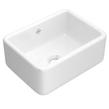 Rohl RC2418WH Shaws Lancaster Single Bowl Farmhouse Apron Front Fireclay Kitchen Sink