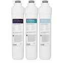 Brondell RC250 three Capella replacement cartridges displayed upright with their labels visible
