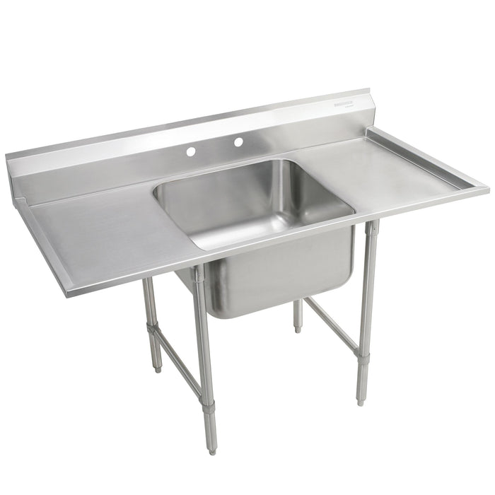 Elkay RNSF8124LR2 Stainless Steel 2-Hole Single-Bowl Scullery Commercial Sink