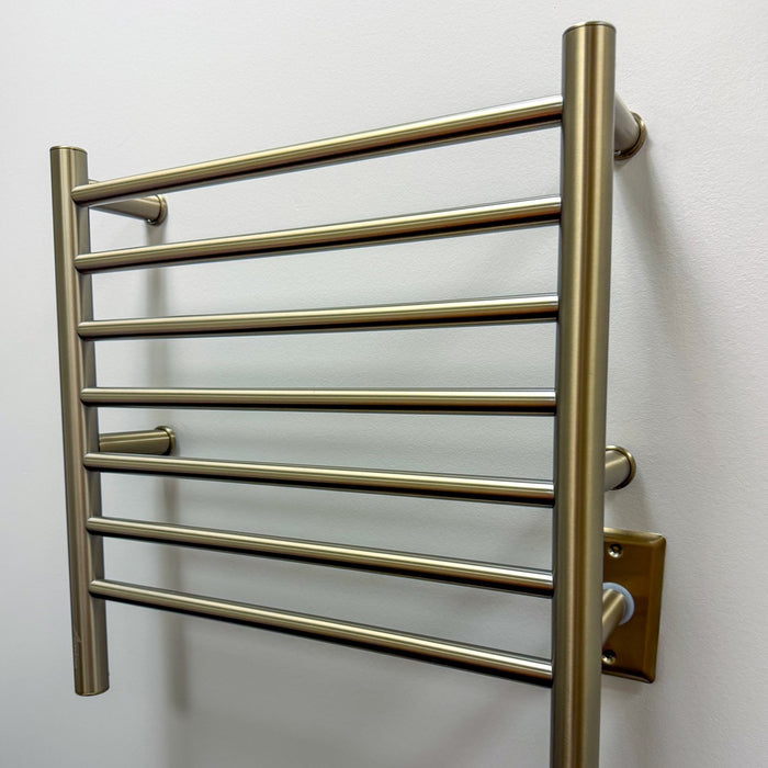 Amba RWHS-SBB Radiant Small Hardwired + Plug-in Combo 7 Bar Towel Warmer in Brushed Bronze