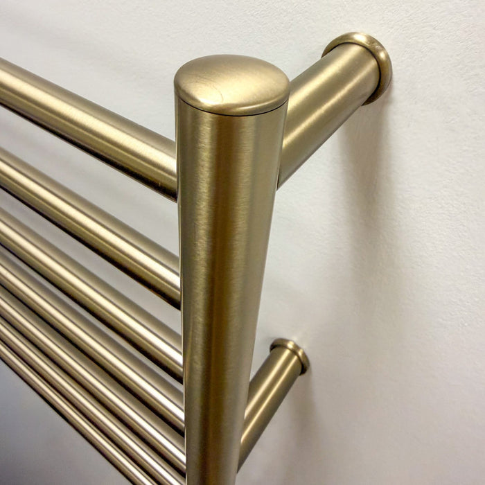 Amba RWHS-SBB Radiant Small Hardwired + Plug-in Combo 7 Bar Towel Warmer in Brushed Bronze