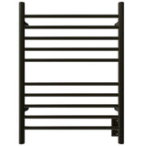 Amba RWH-SBB Radiant Hardwired + Plug-in Combo Straight 10 Bar Towel Warmer in Brushed Bronze