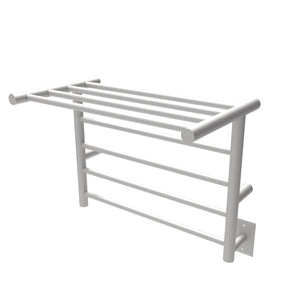 Amba RSH-B Radiant Shelf Hardwired + Plug-in Combo 8 Bar Towel Warmer in Brushed