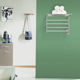 Amba RSH-P Radiant Shelf Hardwired + Plug-in Combo 8 Bar Towel Warmer in Polished