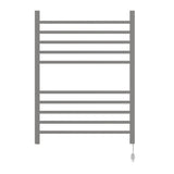 Amba RSWH-B Radiant Square Hardwired + Plug-in Combo 10 Bar Towel Warmer in Brushed