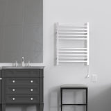 Amba RSWH-B Radiant Square Hardwired + Plug-in Combo 10 Bar Towel Warmer in Brushed