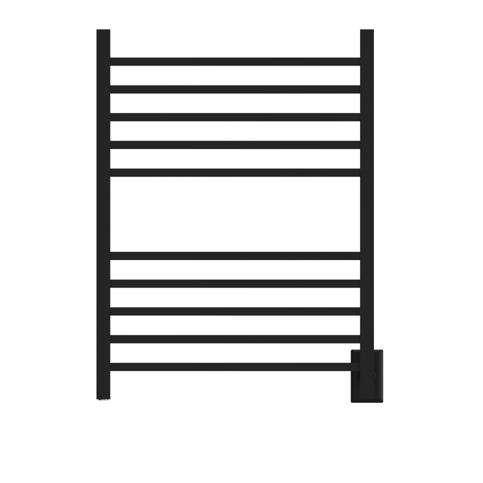 Amba RSWH-MB Radiant Square Hardwired + Plug-in Combo 10 Bar Towel Warmer in Matte Black