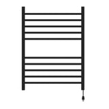 Amba RSWH-MB Radiant Square Hardwired + Plug-in Combo 10 Bar Towel Warmer in Matte Black